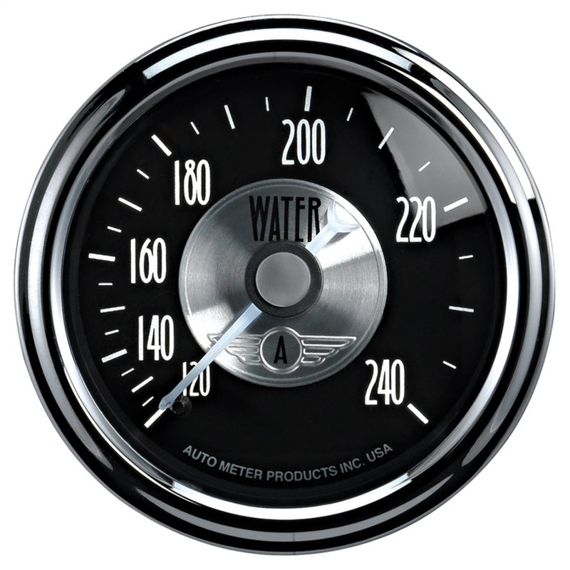 Autometer Prestige Series Black Diamond 2-1/16in 120-240 Deg F Water Temp Gauge - My Store