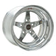Weld S71 15x8.33 / 5x4.5 BP / 4.5in. BS Polished Wheel (Low Pad) - Non-Beadlock - Mammoth Racing -