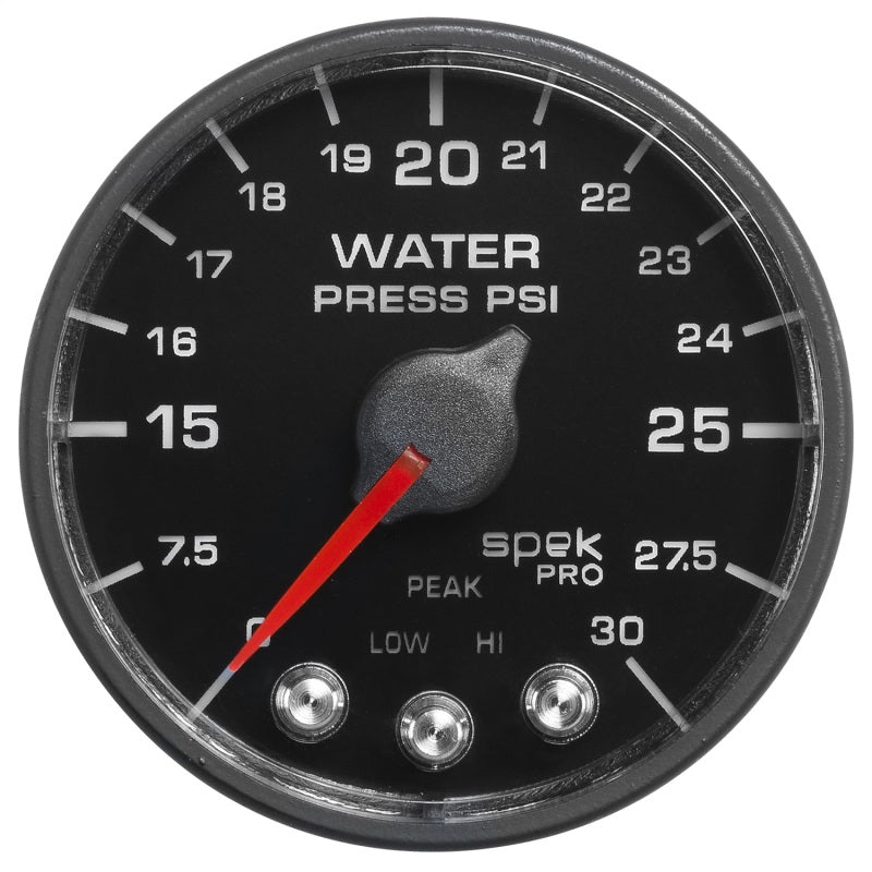Autometer Spek-Pro - Nascar 2-1/16in Water Press 0- 30 psi Bfb - My Store