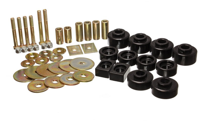 Energy Suspension 97-03 Ford F-100/F-150 2WD/F250 2WD & L-Duty Black Body (Ext Cab ONLY ) Mount Set - Mammoth Racing -