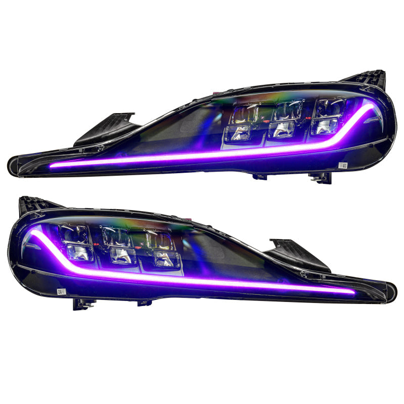 Oracle 20-21 Toyota Supra GR RGB+A Headlight DRL Upgrade Kit - ColorSHIFT w/o Controller - Mammoth Racing -