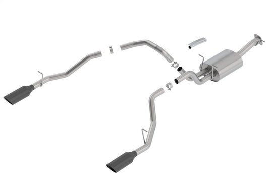 Borla 2019 RAM 1500 5.7L V8 AT 4DR Crew Cab Short Bed S-Type SS Catback Exhaust - Black Chrome Tip - Mammoth Racing -