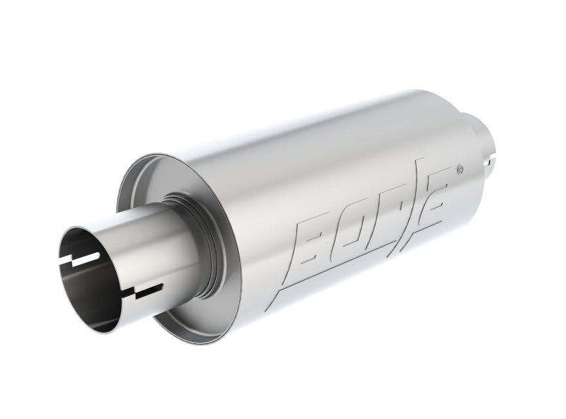 Borla Universal Pro-XS Round S-Type 2.5in Inlet/Outlet Center/Center Notched Muffler - My Store