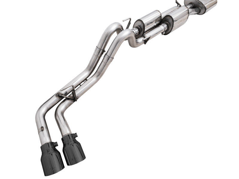 AWE 16-22 Toyota Tacoma 0FG Catback Exhaust w/ BashGuard - Dual Diamond Black Tips - My Store