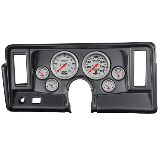 Autometer Ultra-Lite 69-76 Nova Dash Kit 6pc Tach / MPH / Fuel / Oil / Wtmp / Volt - My Store