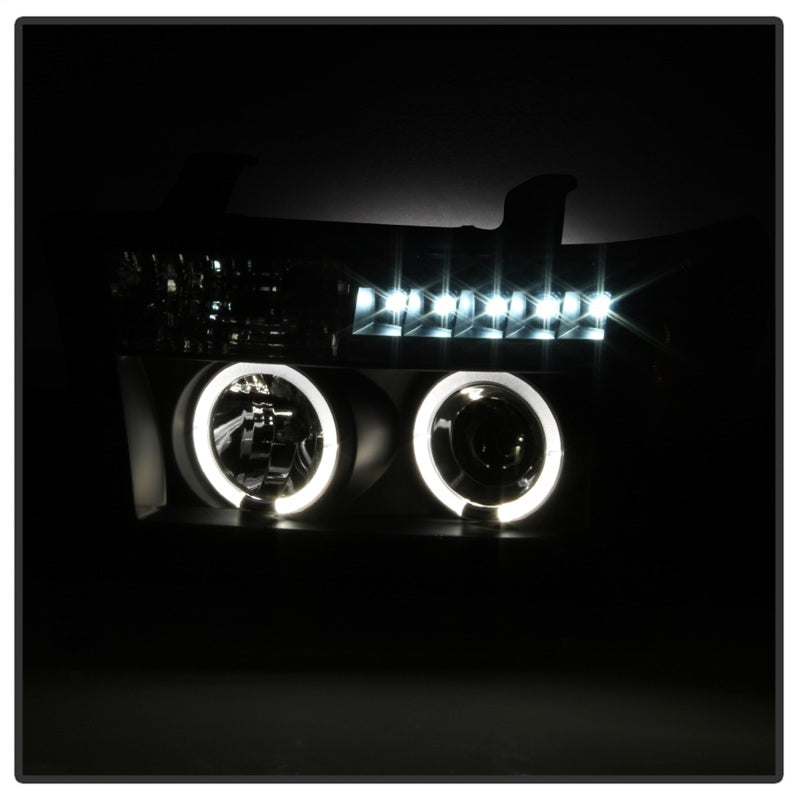 Spyder Toyota Tundra 07-133 Projector Headlights LED Halo LED Blk PRO-YD-TTU07-HL-BK - Mammoth Racing -
