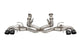 Corsa 20-22 Corvette C8 3in Valved Cat-Back 4.5in Blk Quad Tips - Fits Factory NPP Exhaust - Mammoth Racing -