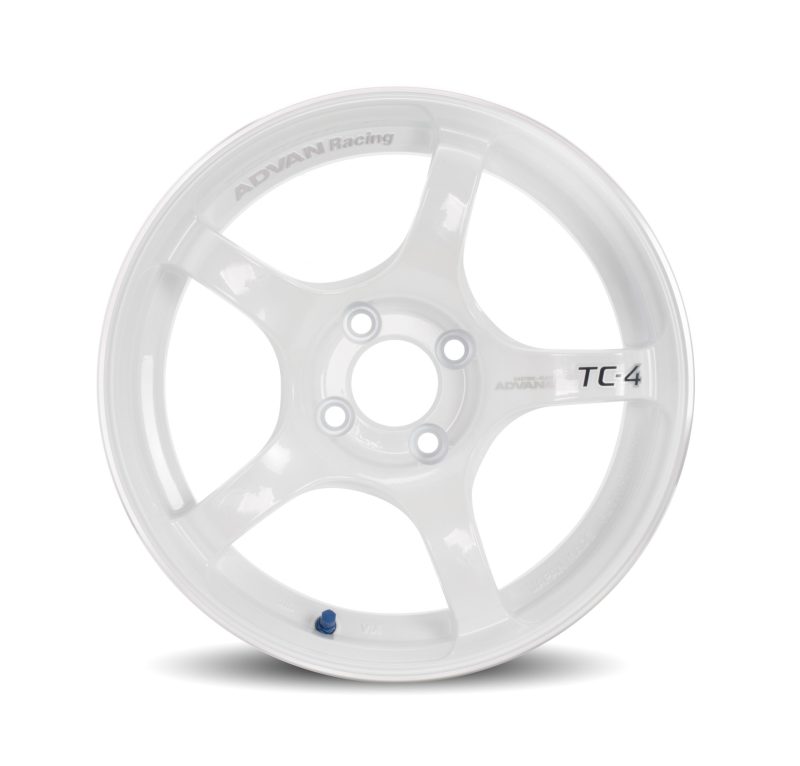 Advan TC4 16x8.0 +38 4-100 Racing White Metallic Wheel (No Ring) - My Store