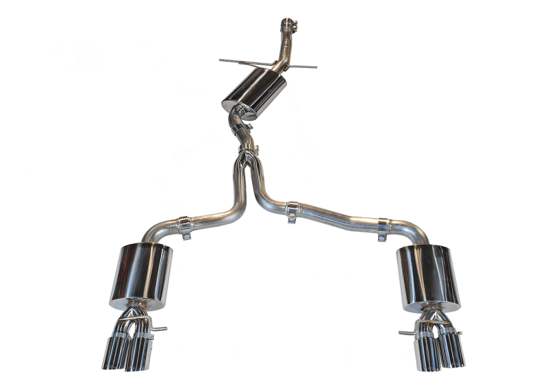 AWE Tuning Audi B8 A4 Touring Edition Exhaust - Quad Tip Polished Silver Tips - Does Not Fit Cabrio - My Store