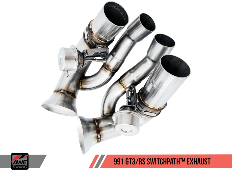 AWE Tuning Porsche 991 GT3 / RS SwitchPath Conversion Kit (Requires AWE Tuning Center Muffler) - Mammoth Racing -