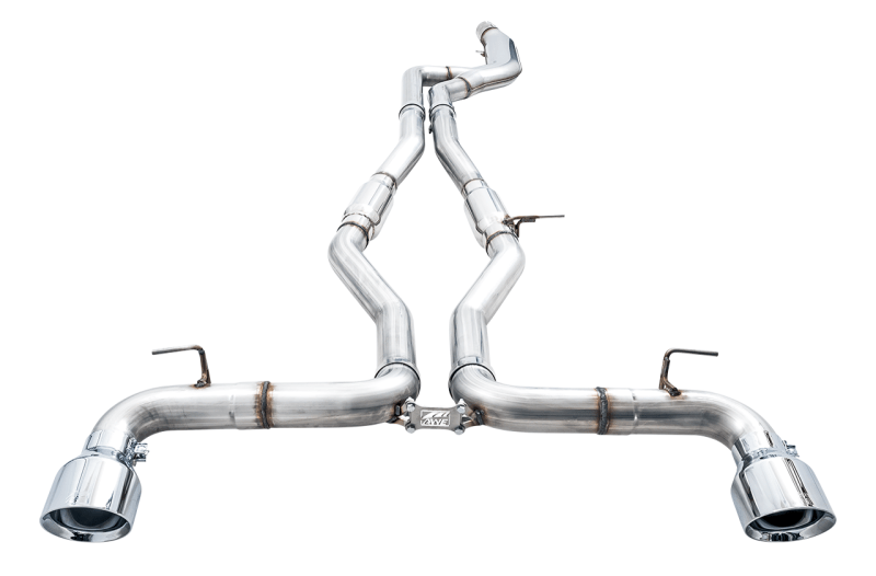 AWE Tuning 2020 Toyota Supra A90 Track Edition Exhaust - 5in Chrome Silver Tips - My Store