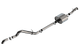 Borla 21-22 Ford Bronco 2.7L 2DR/4DR T-304 Stainless Steel Cat-Back S-Type Exhaust - Brushed - Mammoth Racing -