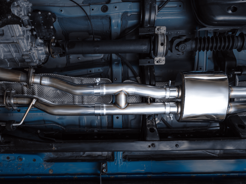 AWE 16-22 Toyota Tacoma 0FG Catback Exhaust w/ BashGuard - Dual Diamond Black Tips - My Store