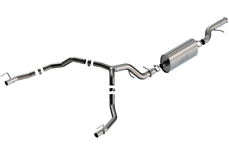Borla 21-22 Cadillac Escalade 6.2L V8 2/4WD 4DR Touring Cat-Back Exhaust w/ Factory Bezel Tips - Mammoth Racing -