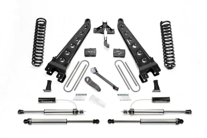 Fabtech 17-21 Ford F250/350 4WD Gas 4in Rad Arm Sys w/Coils & 2.25 Dl Resi Frt & Dl Rr Shks - My Store