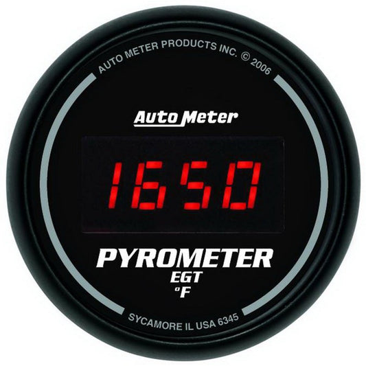 Autometer Z Series 52mm 0-2000 Deg F Digital EGT/Pyrometer Gauge - My Store
