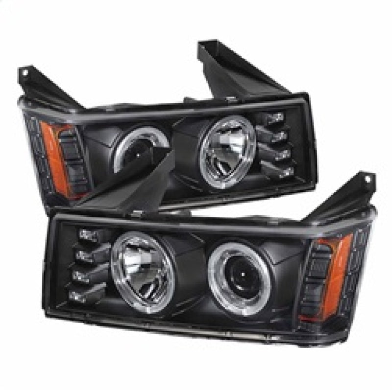 Spyder Chevy Colorado 04-12 Projector Headlights Halogen- LED Halo Blk PRO-YD-CCO04-HL-BK - Mammoth Racing -