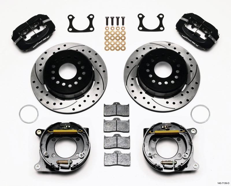 Wilwood Forged Dynalite P/S Park Brake Kit Drilled Big Ford 2.36in Offset - My Store