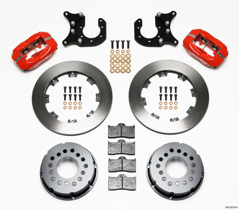 Wilwood Forged Dynalite P/S Rear Kit Red Ford 8.8 w/2.5in Offset-5 Lug - My Store