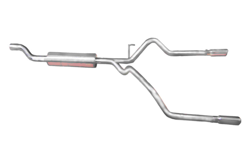 Gibson 03-04 Dodge Ram 2500 SLT 5.7l 2.5in Cat-Back Dual Split Exhaust - Aluminized - Mammoth Racing -