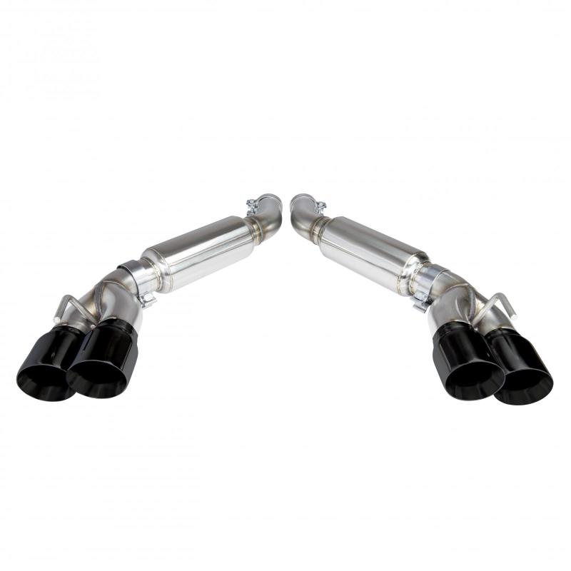 Kooks 2016 + Chevrolet Camaro SS LT1 3in Axle Back Exhaust System w/ Mufflers and Black Quad Tips - Mammoth Racing -