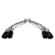 Kooks 2016 + Chevrolet Camaro SS LT1 3in Axle Back Exhaust System w/ Mufflers and Black Quad Tips - Mammoth Racing -
