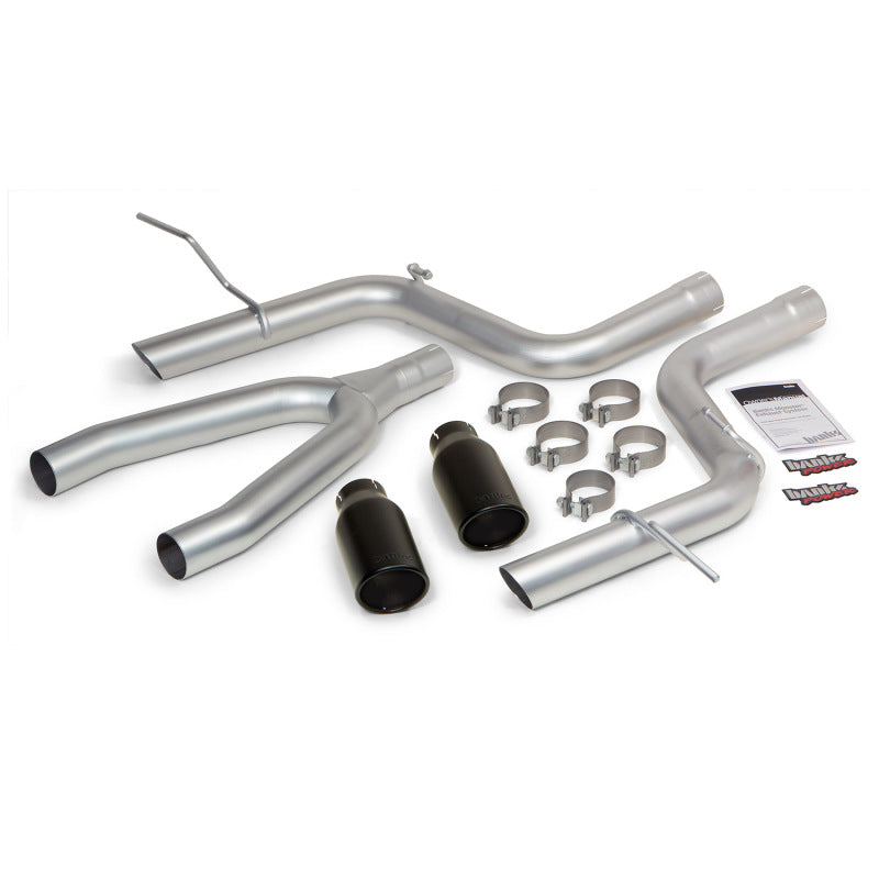 Banks Power 14 Jeep Grand Cherokee 3.0L Diesel Monster Exhaust Sys - SS Single Exhaust w/ Black Tip - Mammoth Racing -