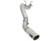 aFe ATLAS 5in DPF-Back Aluminized Steel Exhaust System w/Polished Tips 2017 GM Duramax 6.6L (td) L5P - Mammoth Racing -