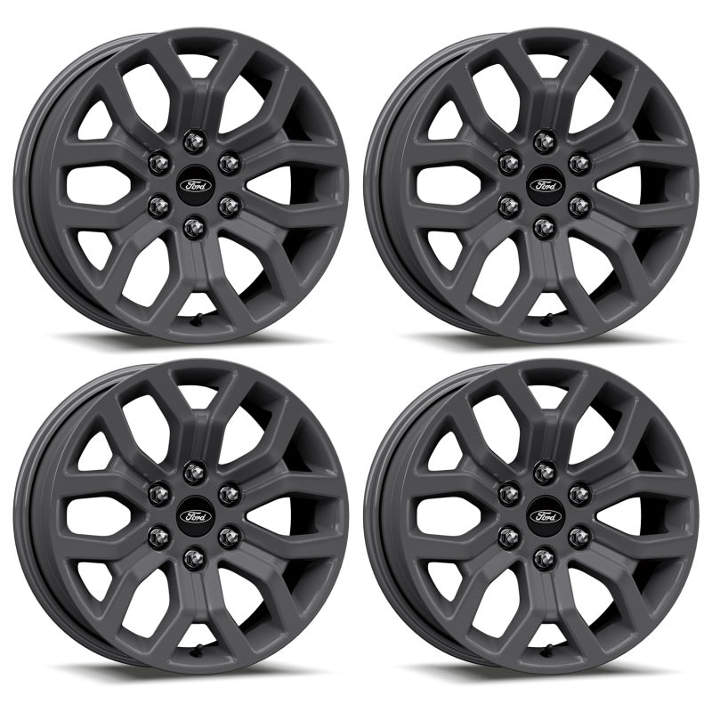 Ford Racing 15-22 F-150 18x7.5in Matte Gray Wheel Kit - Mammoth Racing -
