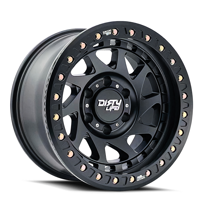 Dirty Life 9313 Enigma Race 17x9 / 6x139.7 BP / -38mm Offset / 106mm Hub Matte Black Wheel - Mammoth Racing -
