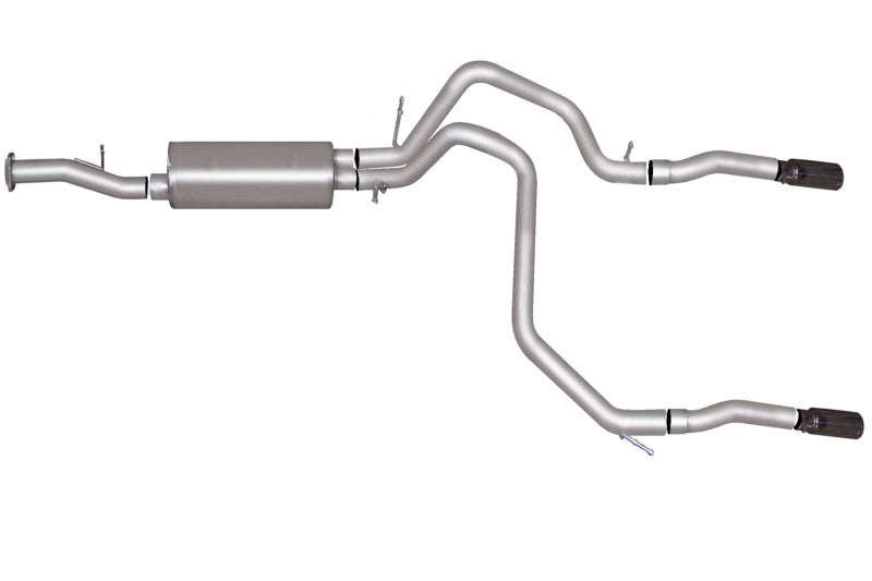 Gibson 07-09 Chevrolet Tahoe LS 4.8l 2.25in Cat-Back Dual Split Exhaust - Stainless - Mammoth Racing -