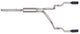 Gibson 05-08 Dodge Dakota SLT 3.7l 2.5in Cat-Back Dual Split Exhaust - Black Elite - Mammoth Racing -