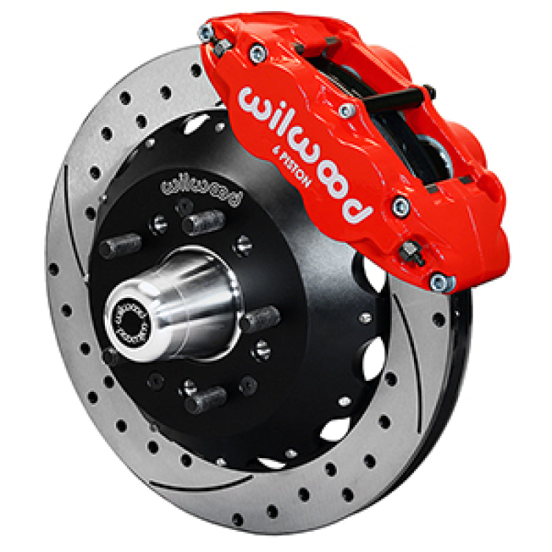 Wilwood 55-57 Chevy Bel Air Superlite 6R Kit, 5 x 4.50in/4.75in Hub - 12.88in D&S Rotor - Red - My Store