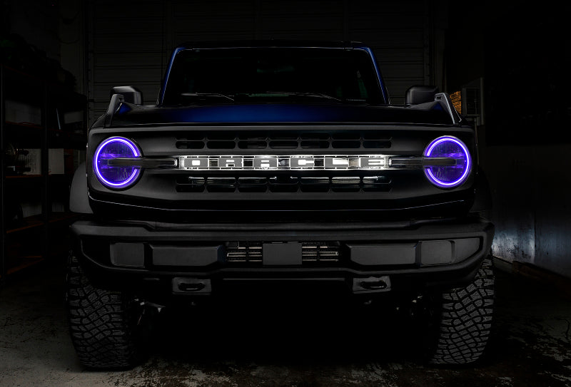 Oracle 2021 Ford Bronco DRL Upgrade w/ Halo Kit - ColorSHIFT w/ BC1 Controller - Mammoth Racing -