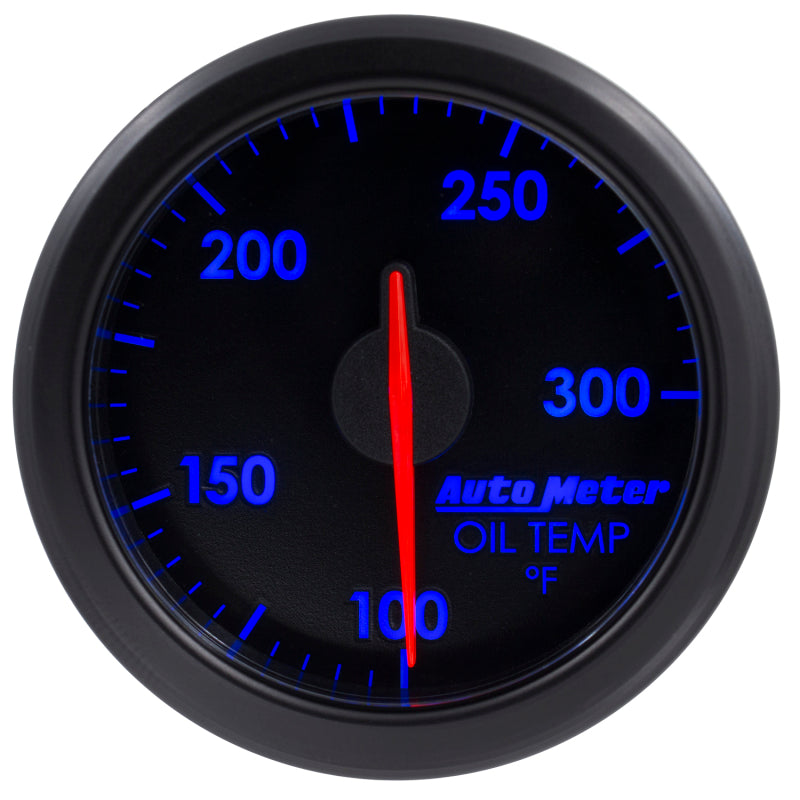Autometer Airdrive 2-1/6in Oil Temp Gauge 100-300 Degrees F - Black - My Store