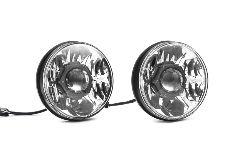 KC HiLiTES 07-18 Jeep JK (Not for Rubicon/Sahara) 7in. Gravity LED Pro DOT Headlight (Pair Pack Sys) - Mammoth Racing -