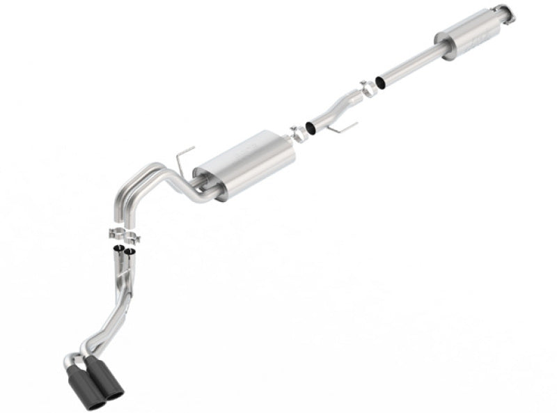 Borla 15-17 F-150 2.7L/ 3.5L EcoBoost/ 5.0L V8 4in. Tip Side Exit S-type Exhaust Black Chrome - My Store