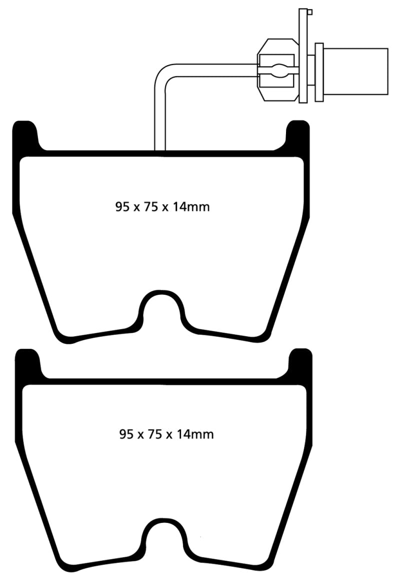 EBC 06-09 Audi RS4 4.2 (Cast Iron Rotors) Bluestuff Front Brake Pads - My Store