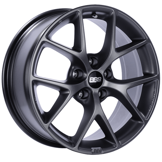 BBS SR 18x8 5x114.3 ET40 Satin Grey Wheel -82mm PFS/Clip Required - Mammoth Racing -