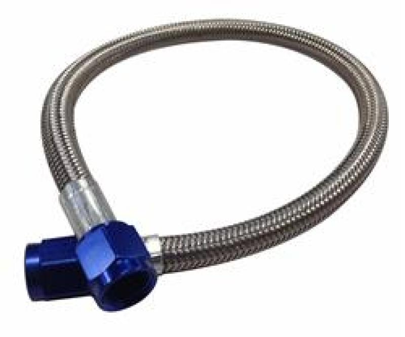 Fragola -4AN Hose Assembly Straight x Straight 240in Blue Nuts Nitrous Supply Line (20 Feet) - Mammoth Racing -