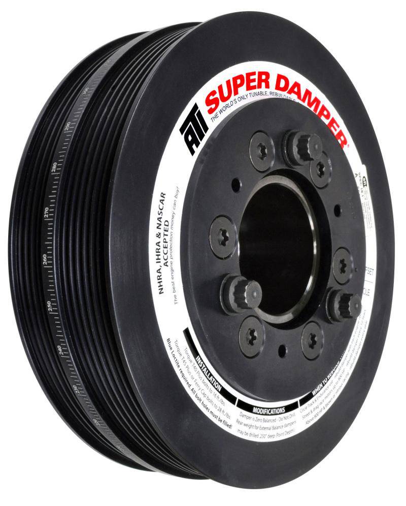 ATI Damper - 7.48in - Alum - 6/4 Grv - 2016+ Chevy Camaro LT1/LT4 Wet Sump - (Excl SC Pulley) - My Store