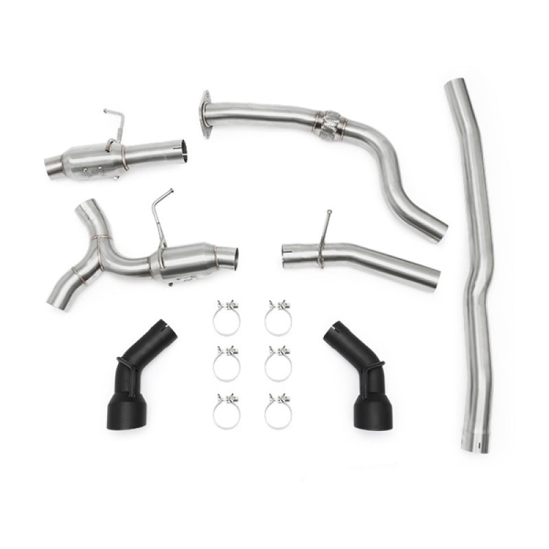 Mishimoto 2016+ Chevrolet Camaro 2.0T Dual Black Tip Cat-Back Exhaust - Mammoth Racing -