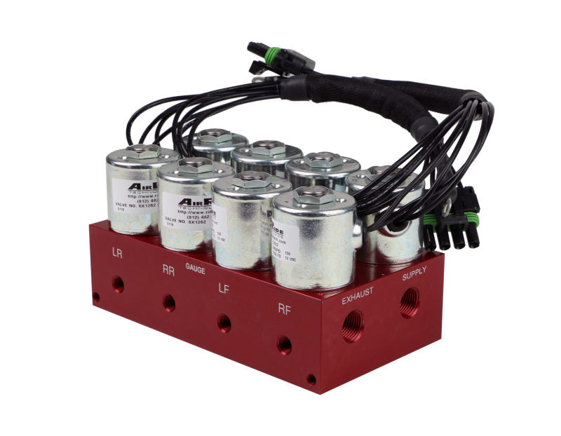 Ridetech 4-Way Big Red Air valve Fittings Not Included - Mammoth Racing -