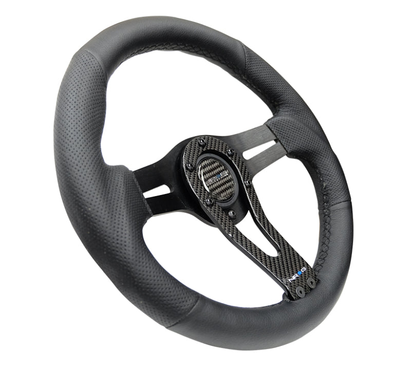 NRG Reinforced Steering Wheel (320mm) w/Carbon Center Spoke - My Store