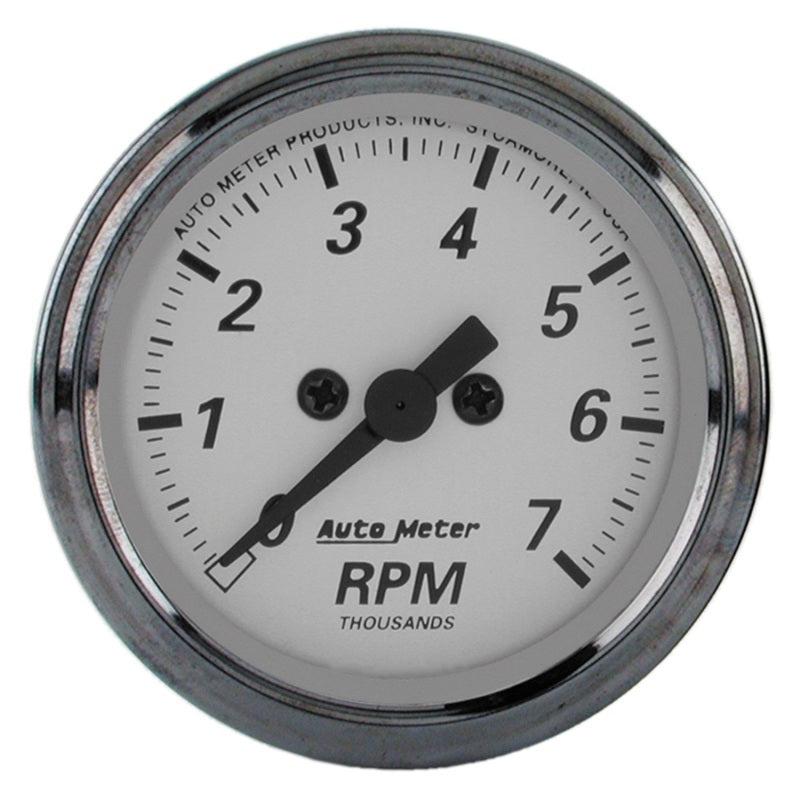 AutoMeter American Platinum 2-1/16in 7K RPM In-Dash Tachometer Gauge - My Store