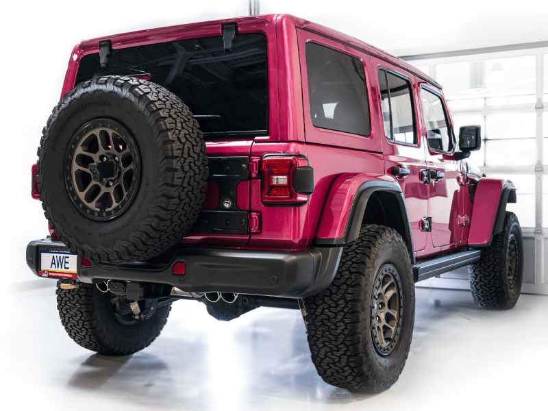 AWE 21+ Wrangler 392 Switchpath Cat-Back Exhaust- Quad BashGuards - My Store