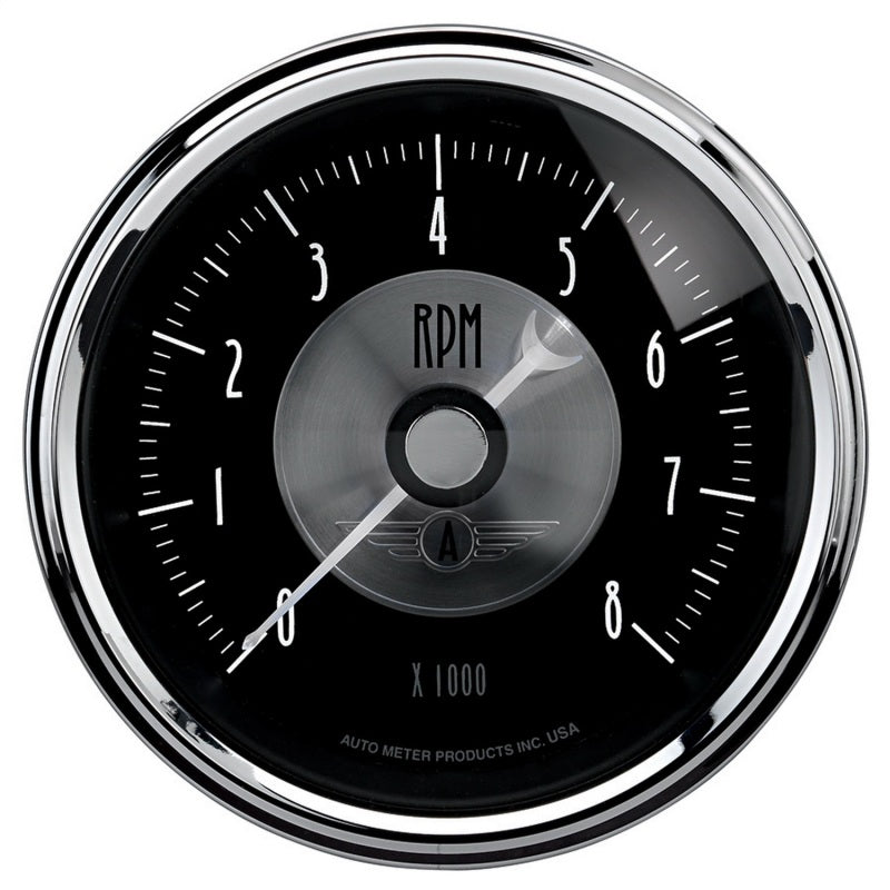 Autometer Prestige Series Black 3-3/8in 8000rpm Tachometer Gauge - My Store
