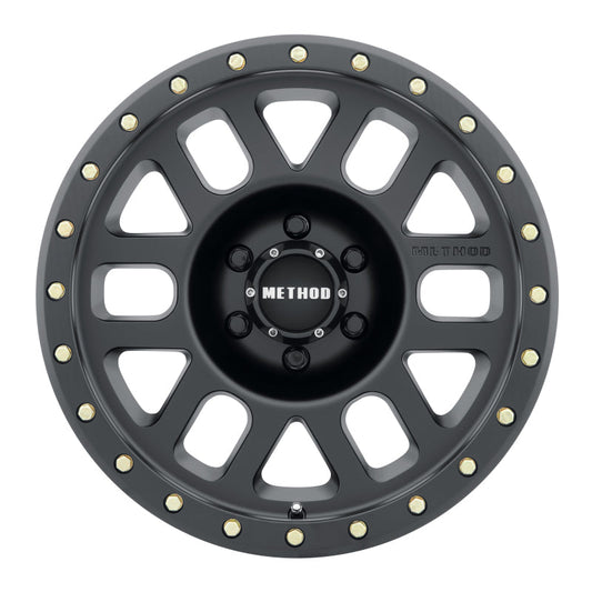 Method Mr309 Grid 17x8.5 0mm Offset 6x135 94mm CB Matte Black Wheel