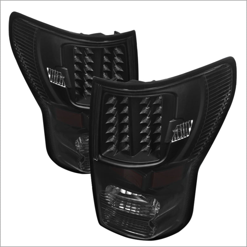 Xtune Toyota Tundra 07-13 LED Tail Lights Black ALT-JH-TTU07-LED-BK - Mammoth Racing -