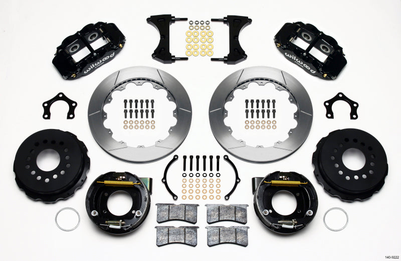 Wilwood Narrow Superlite 4R Rear P-Brk Kit 12.88in Mopar/Dana 2.36in Off w/Snap Ring Brng - My Store